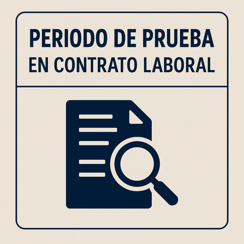 Periodo de prueba en contrato laboral con asesoramiento legal en Madrid