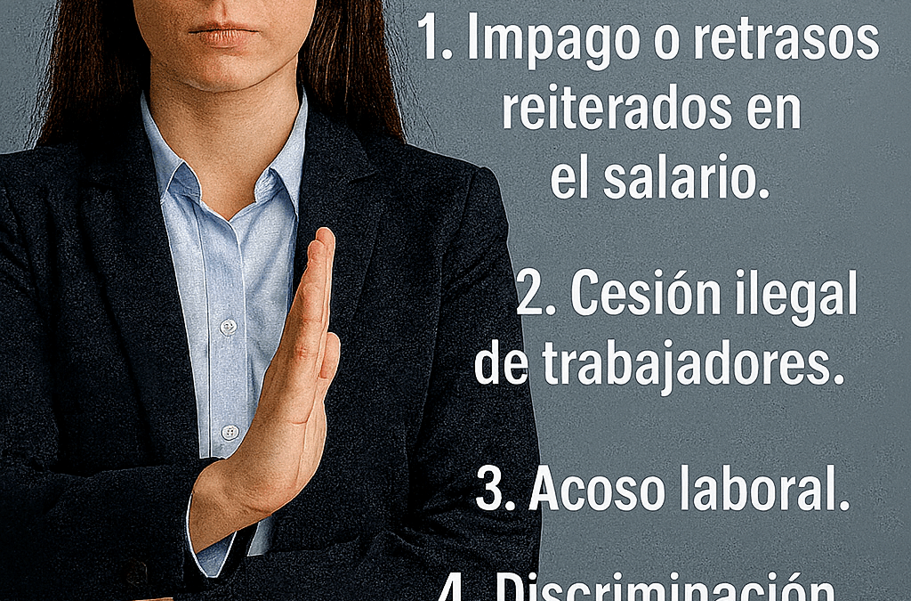 Infracciones muy graves que pueden cometer las empresas