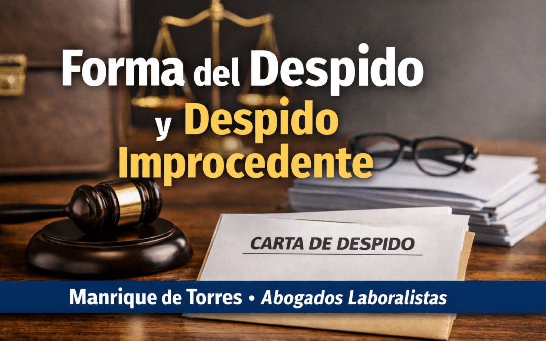 Forma del despido: errores que lo convierten en despido improcedente